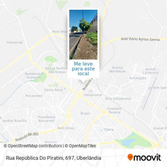 Rua República Do Piratini, 697 mapa