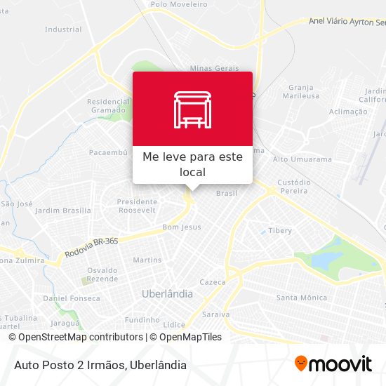 Auto Posto 2 Irmãos mapa