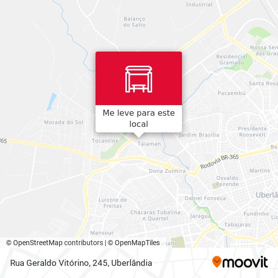 Rua Geraldo Vitórino, 245 mapa