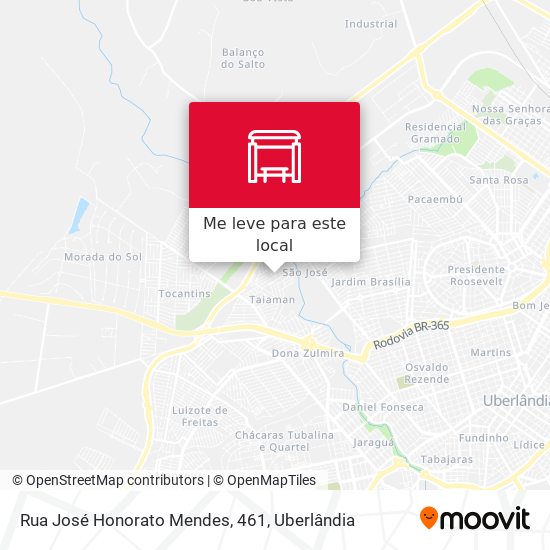 Rua José Honorato Mendes, 461 mapa