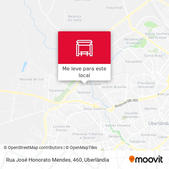 Rua José Honorato Mendes, 460 mapa