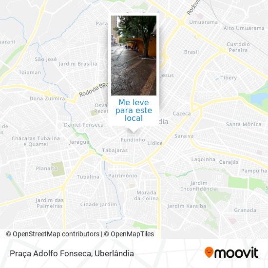 Praça Adolfo Fonseca mapa