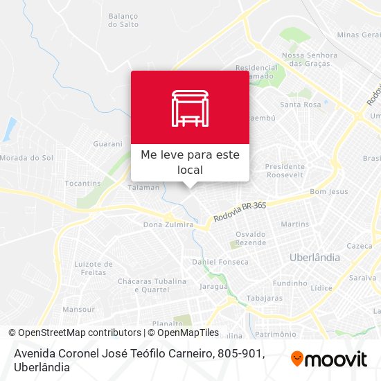 Avenida Coronel José Teófilo Carneiro, 805-901 mapa