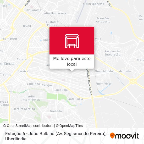 Estação 6 - João Balbino (Av. Segismundo Pereira) mapa