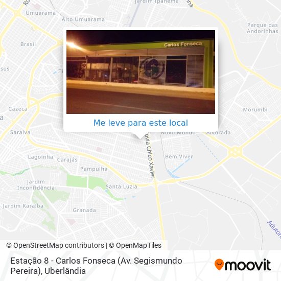 Estação 8 - Carlos Fonseca (Av. Segismundo Pereira) mapa