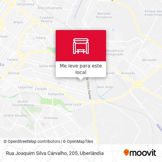 Rua Joaquim Silva Cárvalho, 205 mapa