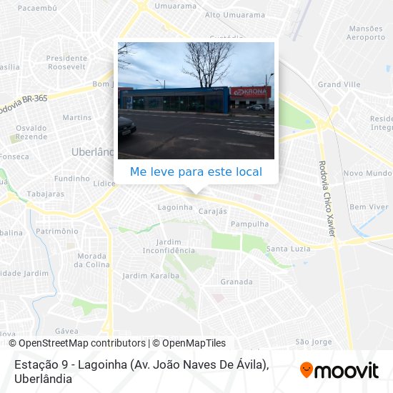 Estação 9 - Lagoinha (Av. João Naves De Ávila) mapa