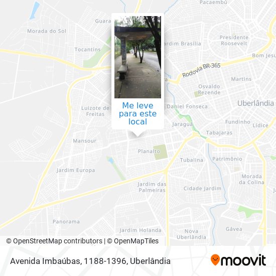 Avenida Imbaúbas, 1188-1396 mapa