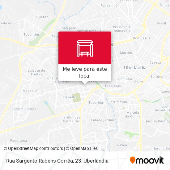 Rua Sargento Rubéns Corrêa, 23 mapa
