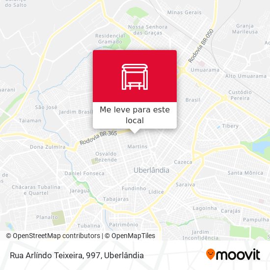 Rua Arlíndo Teixeira, 997 mapa