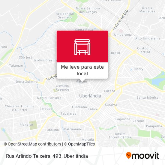 Rua Arlíndo Teixeira, 493 mapa