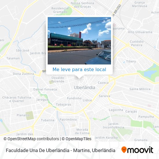Faculdade Una De Uberlândia - Martins mapa