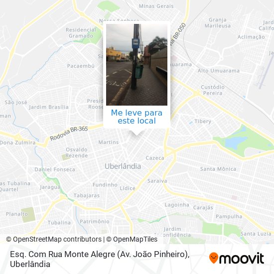 Esq. Com Rua Monte Alegre (Av. João Pinheiro) mapa