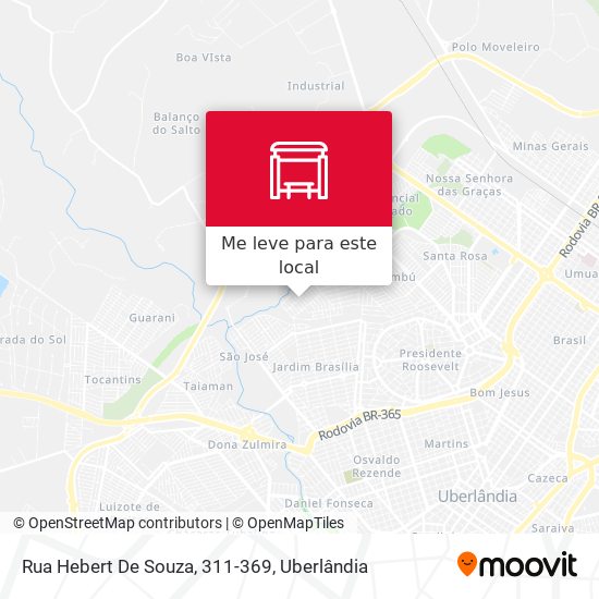 Rua Hebert De Souza, 311-369 mapa