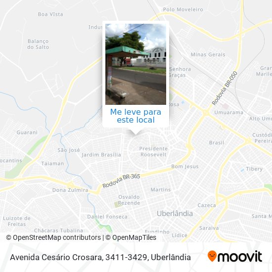 Avenida Cesário Crosara, 3411-3429 mapa