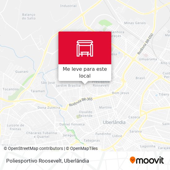 Poliesportivo Roosevelt mapa