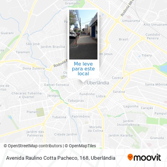 Avenida Raulino Cotta Pacheco, 168 mapa