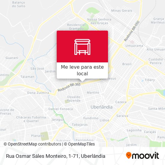 Rua Osmar Sáles Monteiro, 1-71 mapa