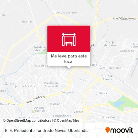 E. E. Presidente Tandredo Neves mapa