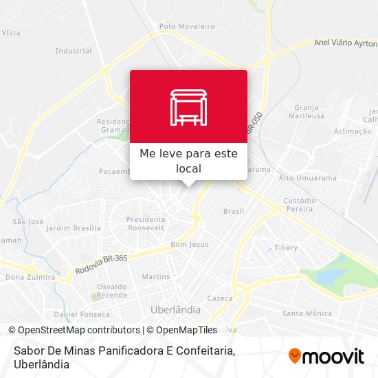Sabor De Minas Panificadora E Confeitaria mapa
