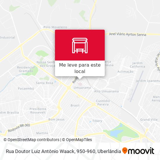 Rua Doutor Luiz Antônio Waack, 950-960 mapa