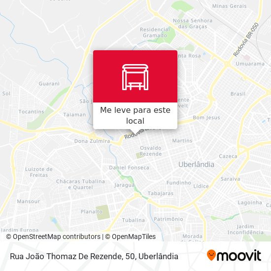 Rua João Thomaz De Rezende, 50 mapa