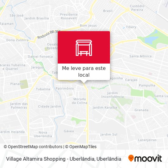 Village Altamira Shopping - Uberlândia mapa