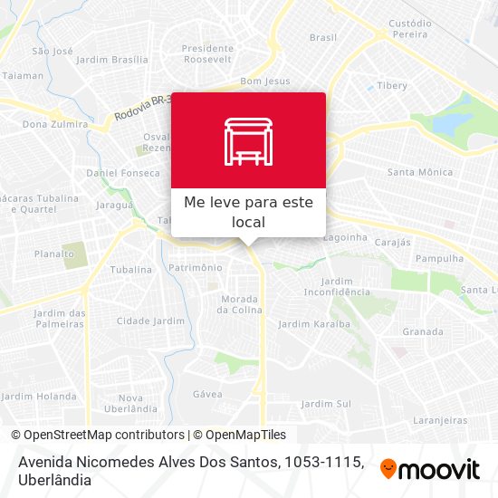 Avenida Nicomedes Alves Dos Santos, 1053-1115 mapa