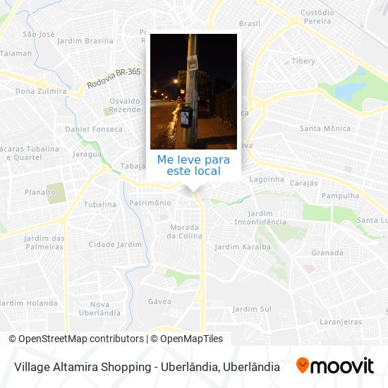 Village Altamira Shopping - Uberlândia mapa