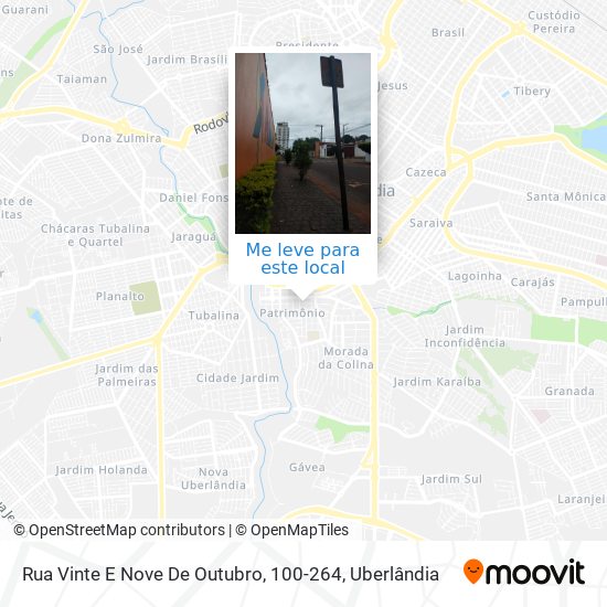 Rua Vinte E Nove De Outubro, 100-264 mapa