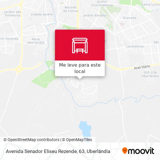 Avenida Senador Eliseu Rezende, 63 mapa