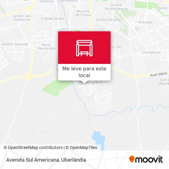 Avenida Sul Americana mapa