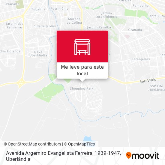 Avenida Argemiro Evangelista Ferreira, 1939-1947 mapa