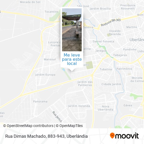 Rua Dimas Machado, 883-943 mapa