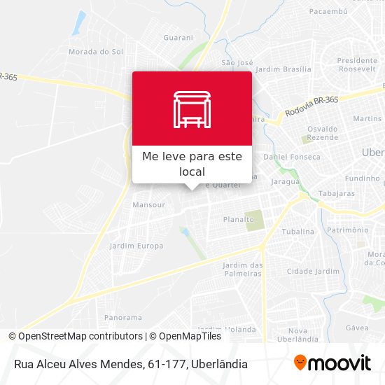 Rua Alceu Alves Mendes, 61-177 mapa