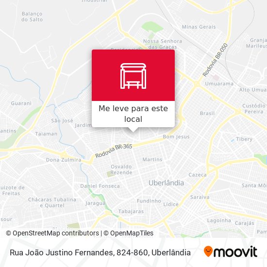 Rua João Justino Fernandes, 824-860 mapa