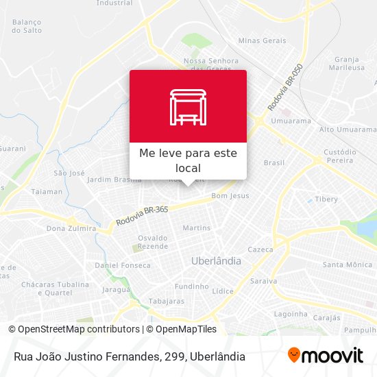 Rua João Justino Fernandes, 299 mapa