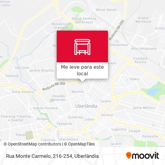 Rua Monte Carmelo, 216-254 mapa