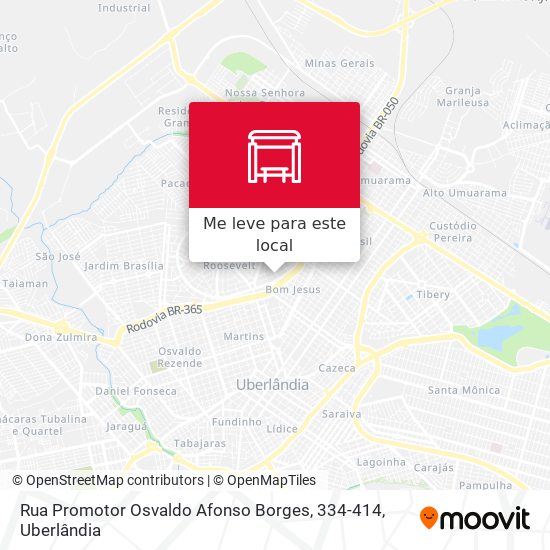 Rua Promotor Osvaldo Afonso Borges, 334-414 mapa