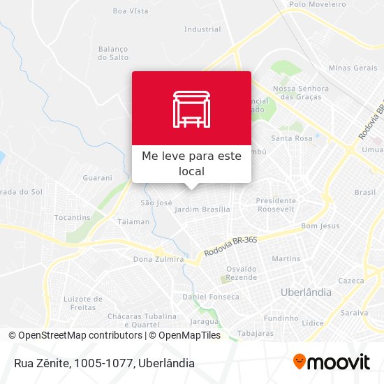 Rua Zênite, 1005-1077 mapa