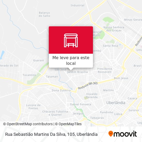 Rua Sebastião Martins Da Silva, 105 mapa