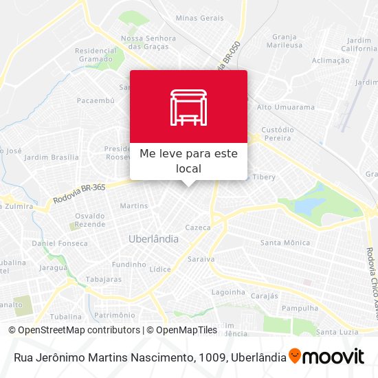 Rua Jerônimo Martins Nascimento, 1009 mapa