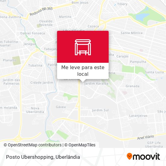 Posto Ubershopping mapa