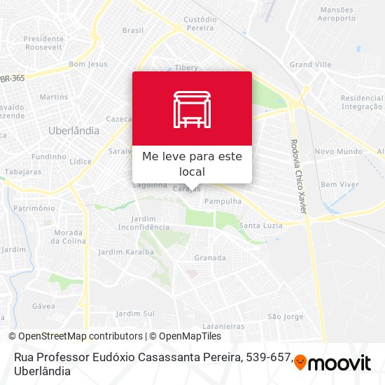 Rua Professor Eudóxio Casassanta Pereira, 539-657 mapa