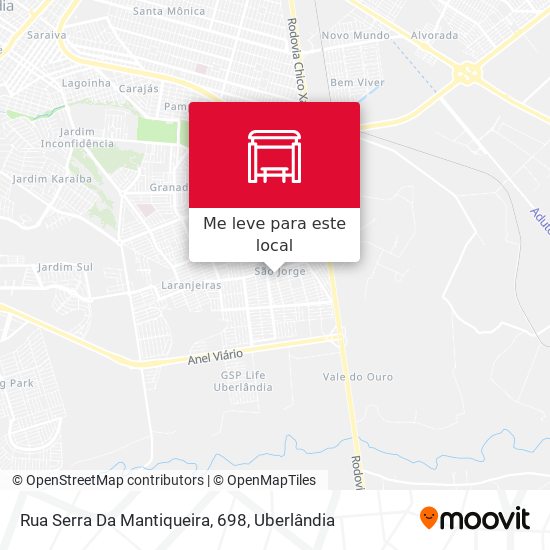 Rua Serra Da Mantiqueira, 698 mapa