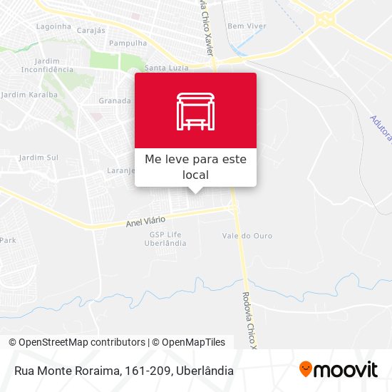Rua Monte Roraima, 161-209 mapa