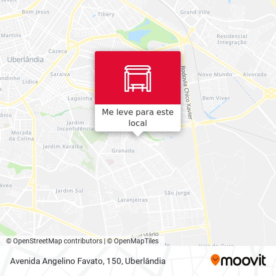 Avenida Angelino Favato, 150 mapa