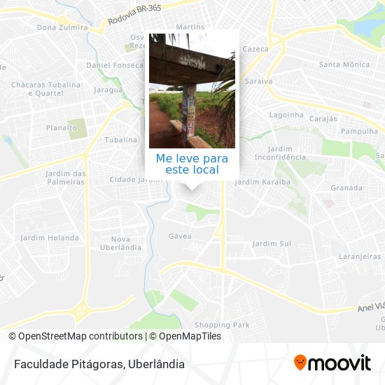 Faculdade Pitágoras mapa