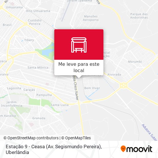 Estação 9 - Ceasa (Av. Segismundo Pereira) mapa