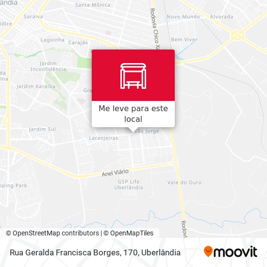 Rua Geralda Francisca Borges, 170 mapa